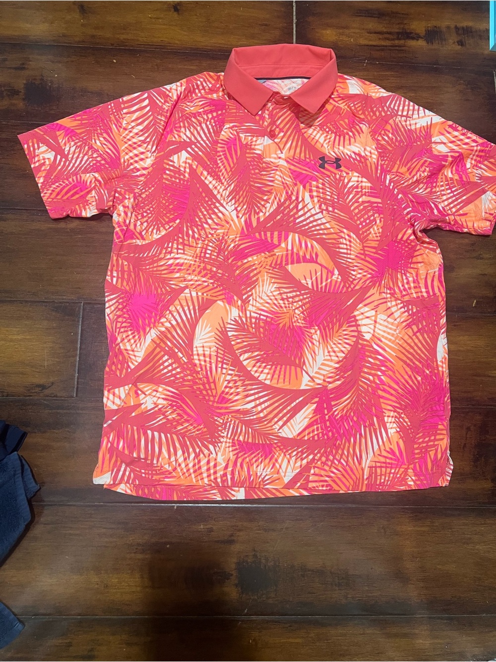 Under Armour Coral Tropical Print Polo